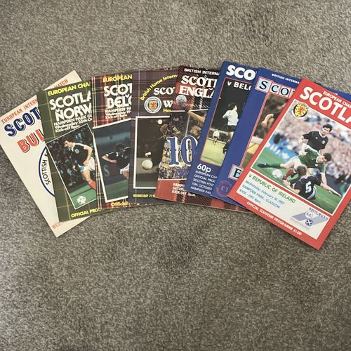 Scotland Football Programmes. 8 games 1978-1987 — image 1