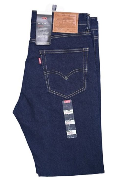 Levi's 511 Men's Slim Fit Dark Blue Stretch Jeans Denim New with Tags