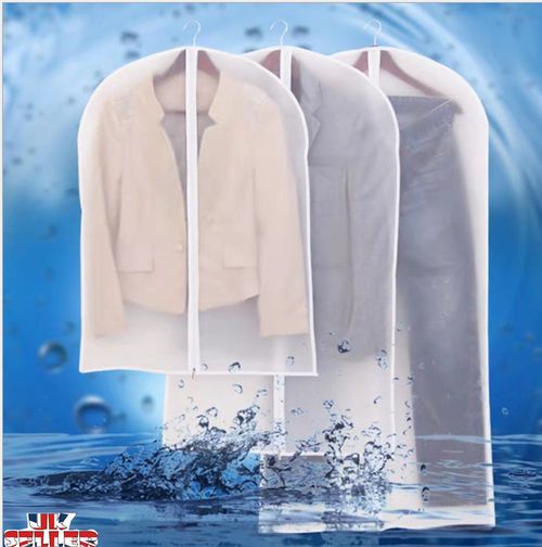 New Coat Dress Garment Clothes Cover Dust Protector Travel Bag with Zip UK — image 2