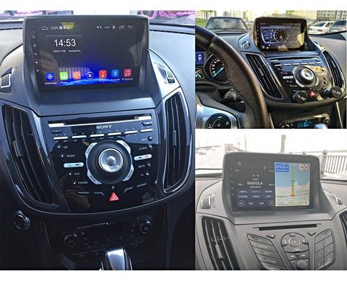 Car Radio For Ford Kuga Escape 2013-2017 Carplay Android 15 Nav GPS SAT DAB WiFi