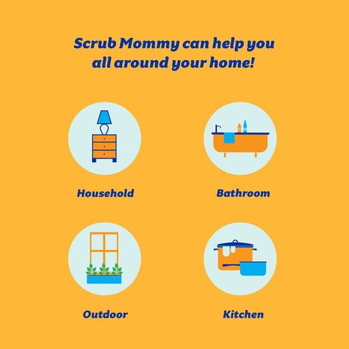 Scrub Daddy Scrub Mommy Cleaning Sponges - Dual Sided Non Scratch Sponge Scoure — image 6
