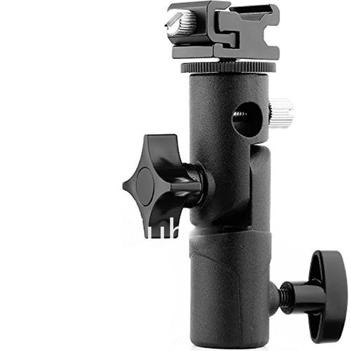 Flash Bracket Hot Shoe Umbrella Holder Mount Light Stand For DSLR Camera E Type — image 8