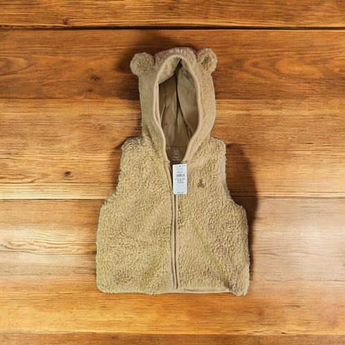 Baby Gap Baby Sherpa Bear Vest,Travertine Brown,Various🧸 — image 2
