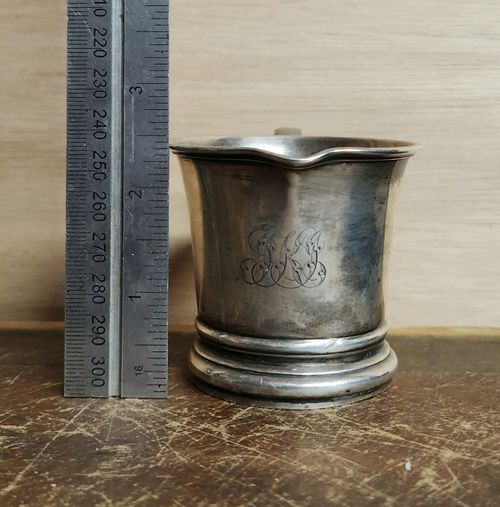 George III 1819 Sterling Silver Mug London Possible Joseph Angell 97g — image 10