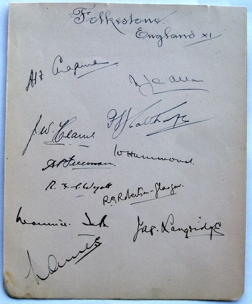 Autograph Sheet - England Cricket Team (Multiple Options Available) — image 1