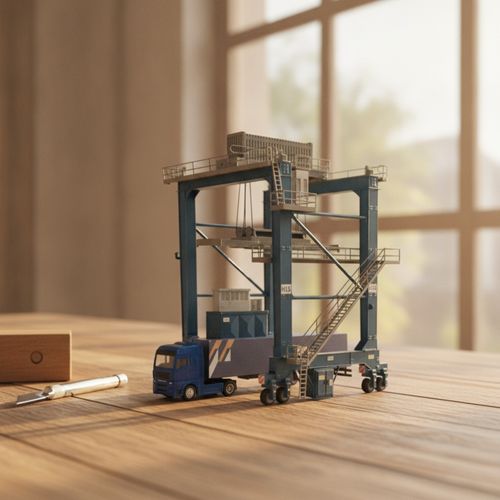 Container Crane HO Scale Assembly Kit Static Model for Railway Layout Modelers — image 4