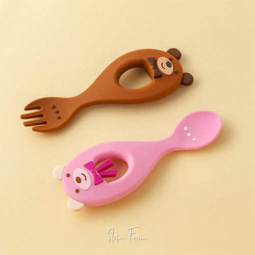 Toddler Weaning Kit Baby Silicone Feeding Set – Teddy Bear Design -  BPA Free — image 8
