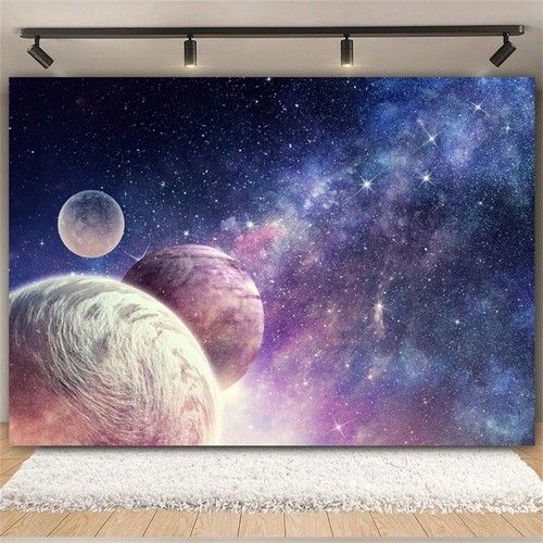 3D Cosmic Star Nebula Photography Background Vinyl Backdrop Photo Studio Decor