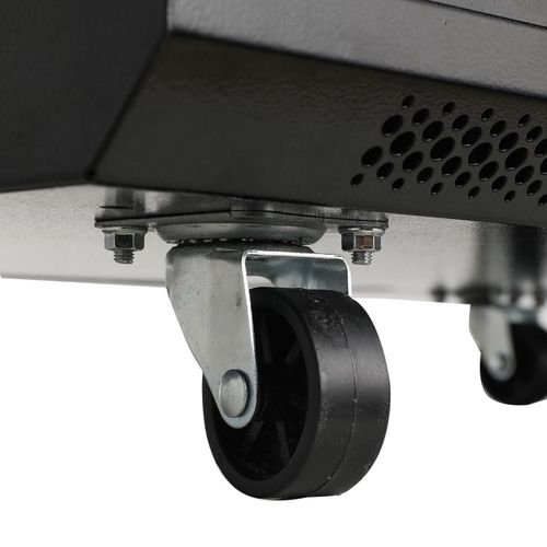 12U 450mm Black Network Cabinet Data Comms Wall Rack with wheels — image 11