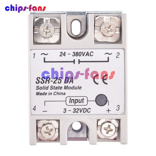 SSR-25DA Solid State Relay Module SSR 25DA 25A DC3-32V Input AC24-380V Output UK — image 2