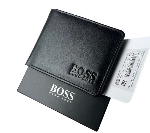 New Men's Hugo Boss  Genuine Leather Wallet for Notes, Coins  & Credit Card