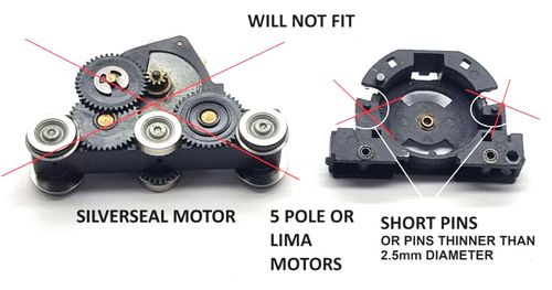 HORNBY MULTI CLASS TENDER DRIVE TRAIN LOCO RINGFIELD MOTOR UPGRADE KIT RAILWAY — image 4