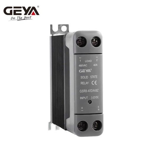 GEYA SSR Solid State Relay DC4-32V-AC90-280V SSR-15/25/40/60A GSR8 & Heat Sink