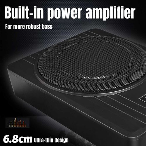 12V 10" 600W Car Subwoofer Active Underseat Bass Box Audio Sub Speaker Amplifier — image 13