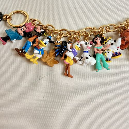 Disney Charm Bracelet w/ Dangle Charms Bradford Exchange  — image 3