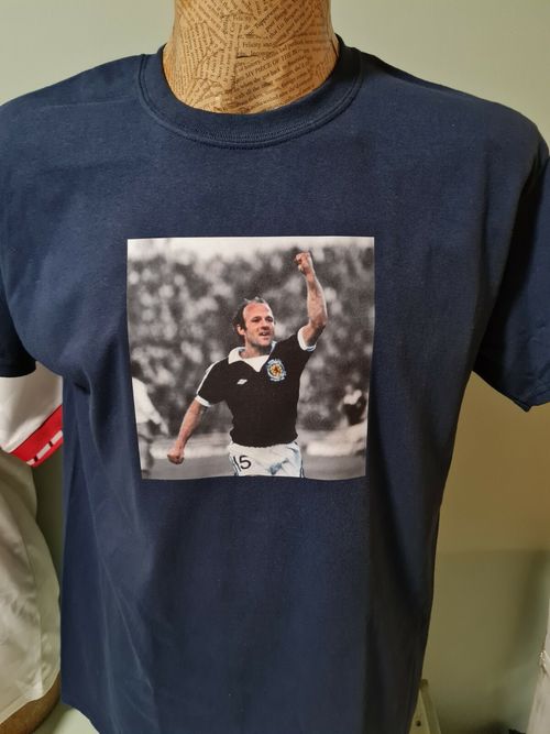 Archie Gemmill 1978 T Shirt Captain Scotland World Cup Shirt — image 5