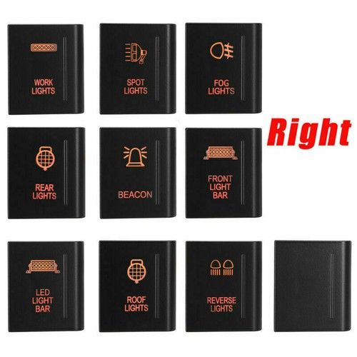 1x LED button push button on off switch top left right for  Amarok Mk1  A107R