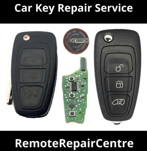 TRANSIT CUSTOM KEY REPAIR SERVICE REMOTE KEY FOB BATTERY + NEW CASE