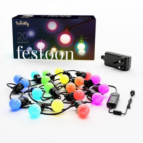 Twinkly Festoon Gen 2 App Controlled 20 LED Smart 10m Garden String Wire Lights — image 15