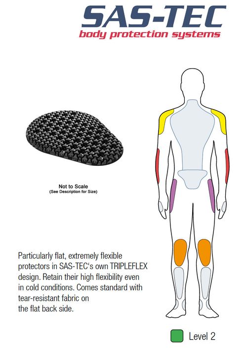 SAS-TEC Phantom Tripleflex ThinForm Vented CE L2 Limb Protection Upgrade 4pc Set — image 3