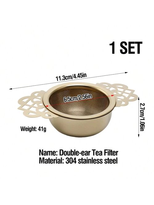 1pc stainless Steel Tea Infuser Filter Loose Leaf Tea Strainer for Teapot Mug — image 5