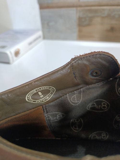 VINTAGE CHRIS BRASHER HILLMASTER CLASSIC Air  BROWN LEATHER WALKING BOOTS UK 8 — image 11