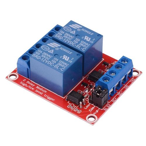 12V 2 Channel Relay Board Module Active Low - Terminal Blocks — image 1