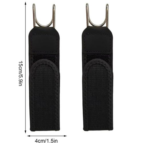 2PCS Metal Hook Elastic Belt Unisex Buckle-less Invisible Waist Belt Closure — image 3