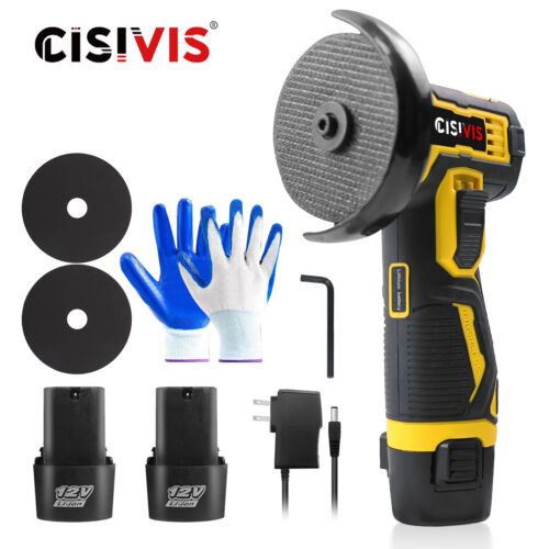 Mini Cordless Angle Grinder Polishing and Cutting Machine + 2 Battery + Charger