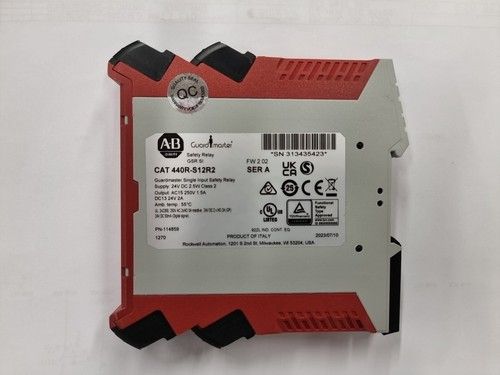 Allen-Bradley 440R-S12R2 Guardmaster Safety Relay PN-114859 Series A 101 - NEW