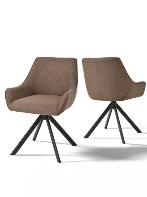 Goeurvant Set of 2 9Colours&Materials Dining Chairs Swivel Upholstered Chairs