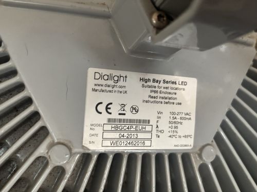 Dialight DuroSite / Vigilant SeriesLED High Bay Lights x2 Model: HBGC4P-EUH Used — image 5
