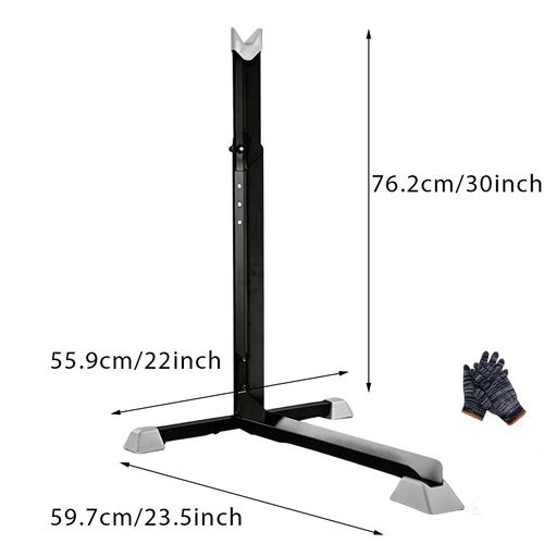 Bike Stand Vertical Portable Space-Saving Bicycle Rack Storage Adjustable Height — image 2