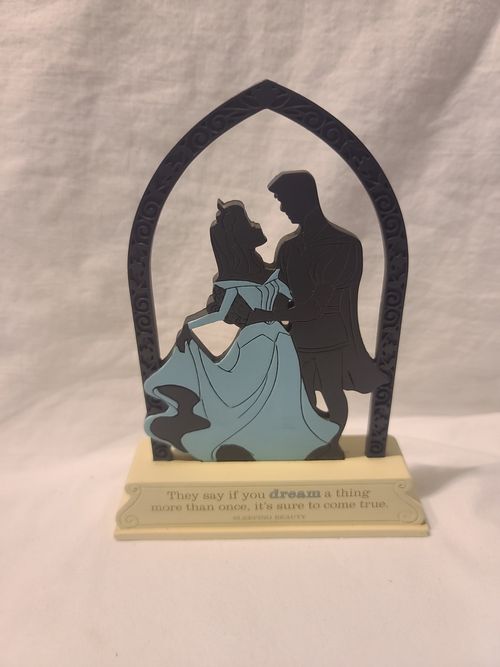 Hallmark Disney Sleeping Beauty 2Sided Pink Blue Dress Dream Figurine Silhoutte — image 2