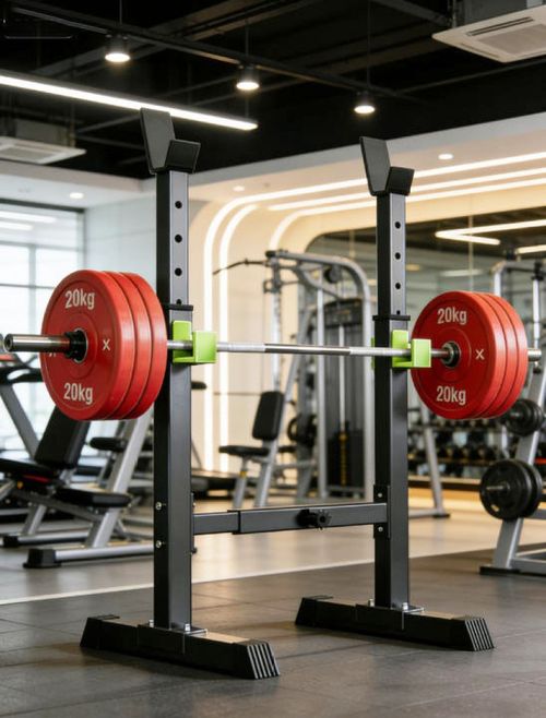 Squat Rack Stand Olympic Barbell Rack Bench Support Free Press Gym Workout ⭐⭐⭐⭐⭐ — image 4