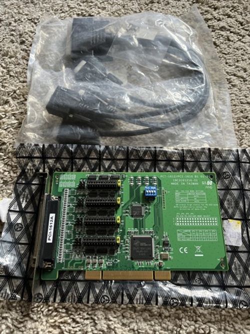 Advantech PCI-1612A 4-Port RS-232/422/485 Serial Communication Card Comms Used