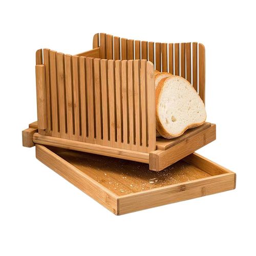 Bamboo Bread Slicer Guide Bread Cutter for Homemade Loaf-Adjustable&Foldable UK — image 12
