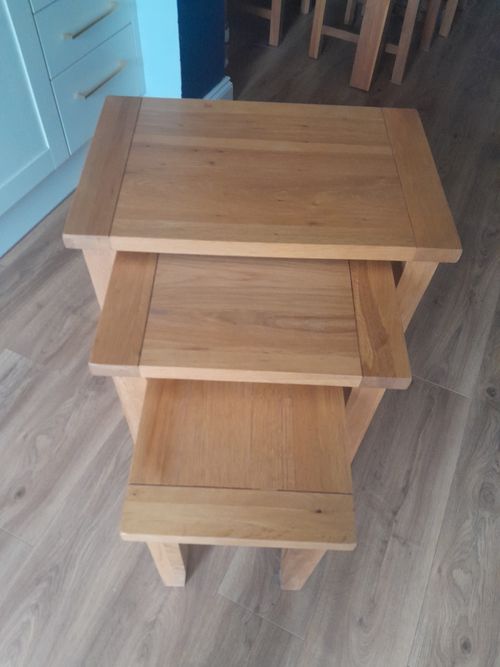Rustic Polished Oak Furniture.  3 Items Included In sale. Excellent condition. — image 2