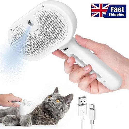 3 In 1 Cat Steam Brush Pet Electric Spray Massage Comb Dog Pet Hair Removal Comb — image 1