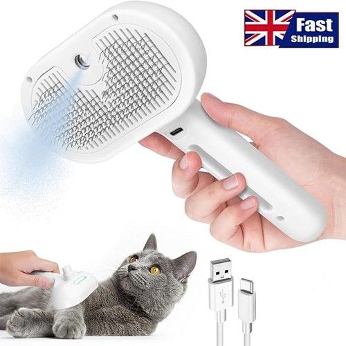 3 In 1 Cat Steam Brush Pet Electric Spray Massage Comb Dog Pet Hair Removal Comb