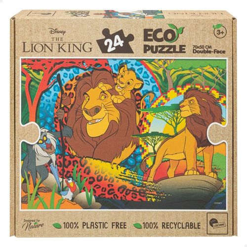 Kids Jigsaw Puzzle The Lion King Double Sided 24 Pieces 70 x 1.5 x 50 cm [12 Pieces] — image 2