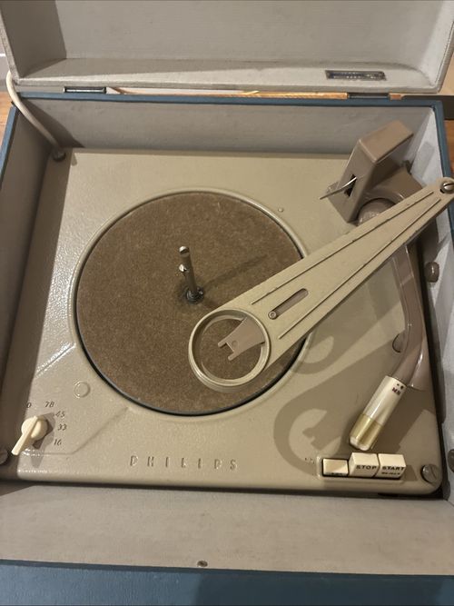 Philips Portable Record Player Disc Jockey Auto NG5154 See Photos & Desc Vintage — image 3