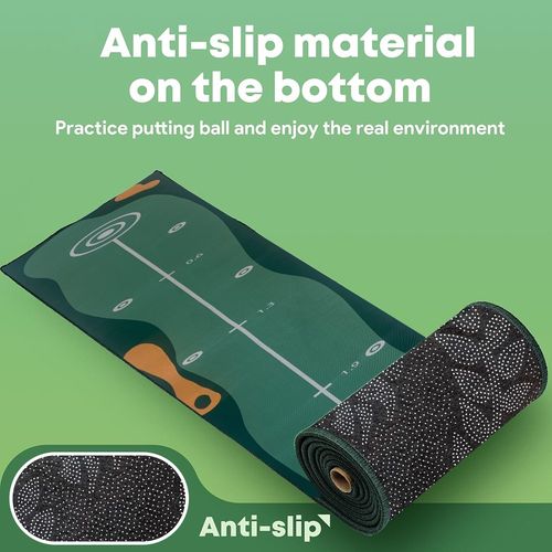 50X300CM Golf Putting Mat Green Indoor Outdoor Golf Practice Mat Mini Training — image 8
