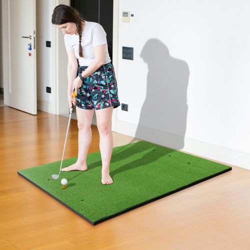 Golf Hitting Mat Artificial Turf Mat Indoor Outdoor Golf Practice Grass Mat — image 3