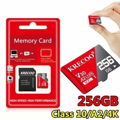 Memory Card 64GB 128GB 256GB Micro SD Card TF SDXC Class 10 A2 U3 V30 High Speed