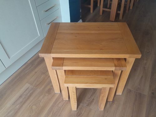 Rustic Polished Oak Furniture.  3 Items Included In sale. Excellent condition. — image 3