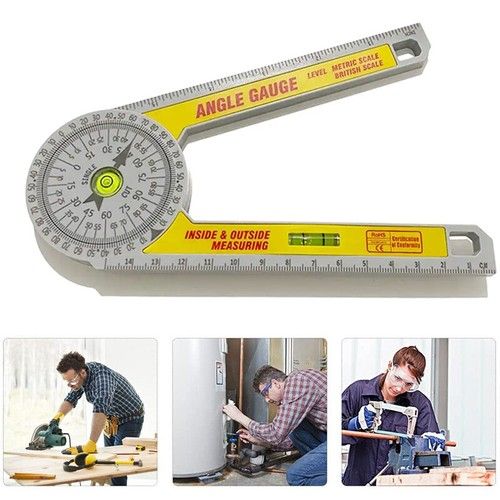 360° Angle Finder Miter Saw ABS Protractor Ruler Woodworking Measuring Tool GB