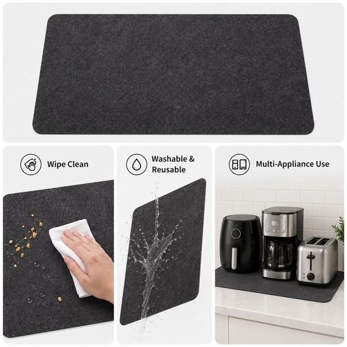 2X Heatproof Kitchen Surface Worktop Protector Heat Resistant Mats Air Fryer — image 8