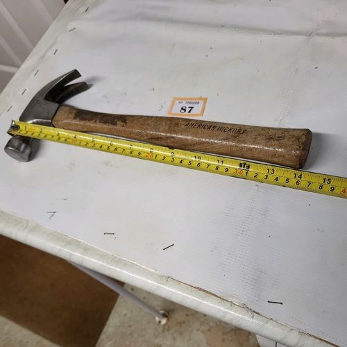 Vintage Invincible Branded (USA) Claw Hammer with Hickory Handle. Quality item. — image 15
