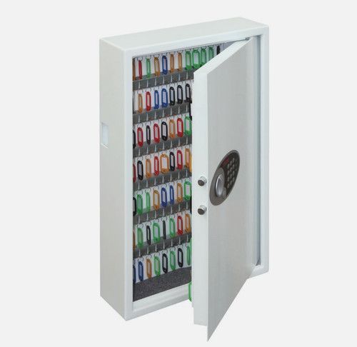 Phoenix KS0033E 144 Key Electronic Deposit Safe Key Cabinet White Secure Storage